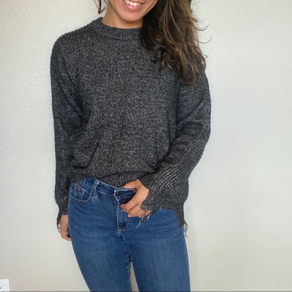 Splendid Frayed Sweater
